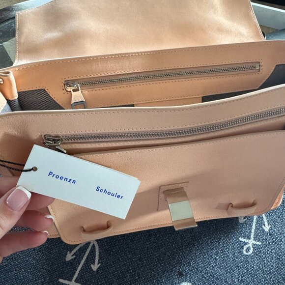 Proenza Schouler  Lambskin Tiny PS1 Satchel Peach NWT - Picture 10 of 10